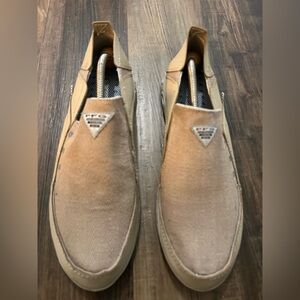 Columbia Bahama Vent Relaxed PFG Men's Taupe Size 12 Boat Deck Shoes